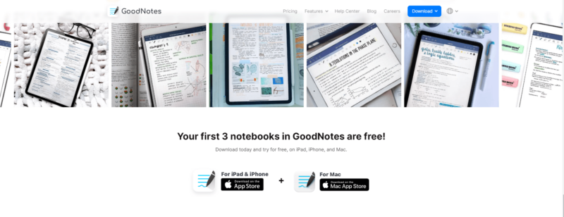 Goodnotes website