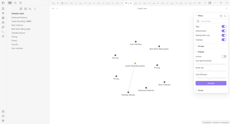 obsidian graph view