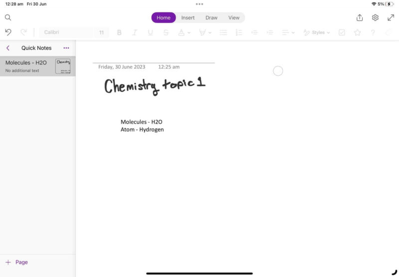 Onenote app