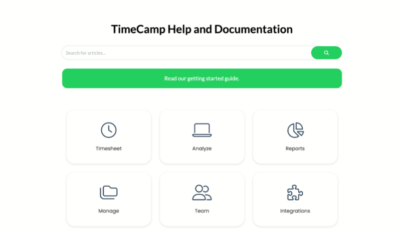 timecamp help center