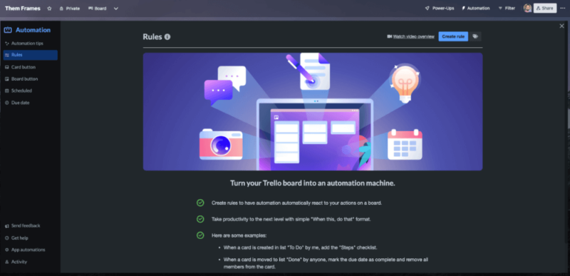 Trello automations
