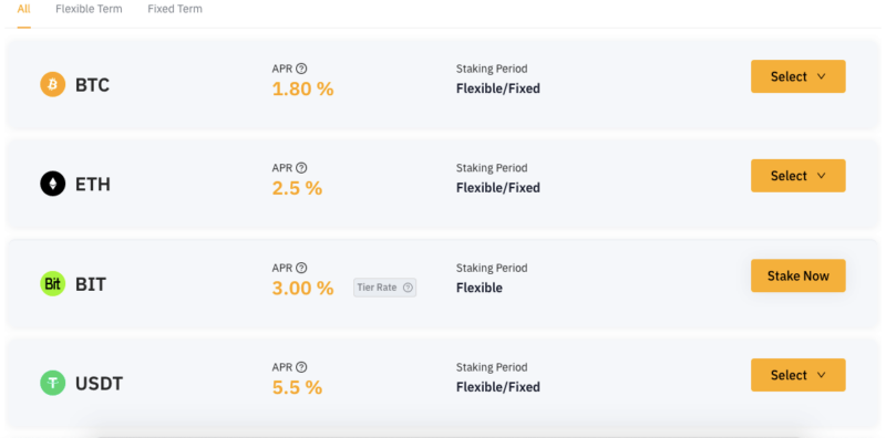 bybit savings yields