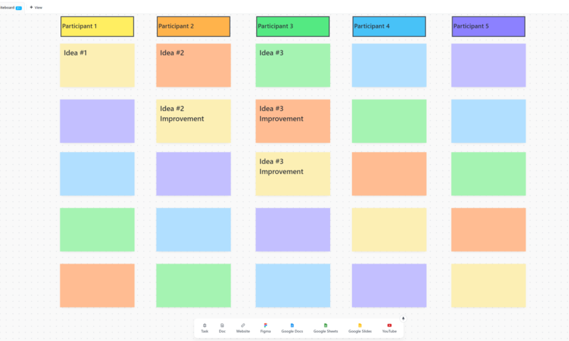 clickup whiteboard