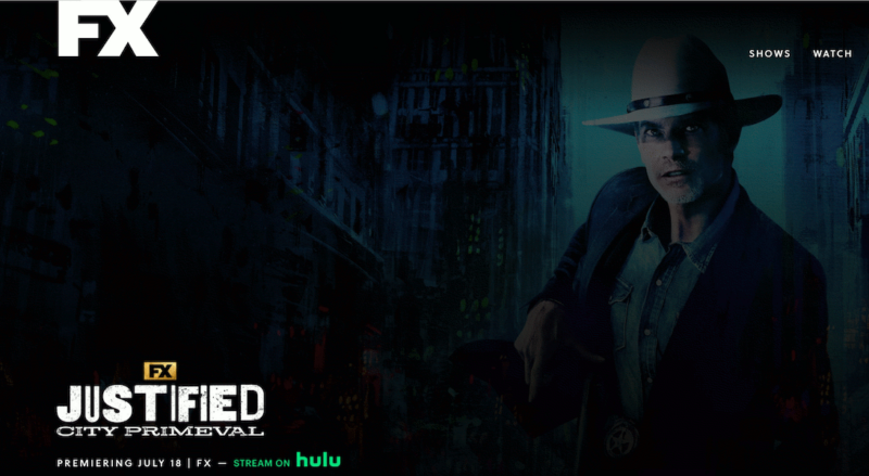 justified city primeval fx