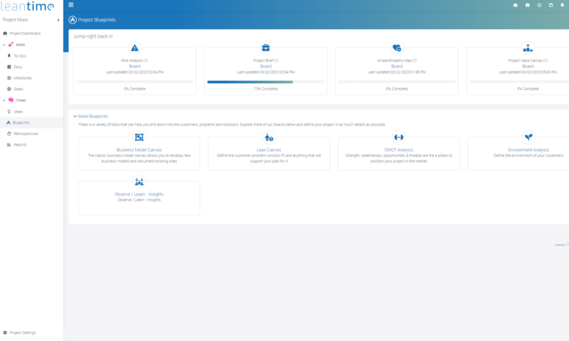 leantime blueprints