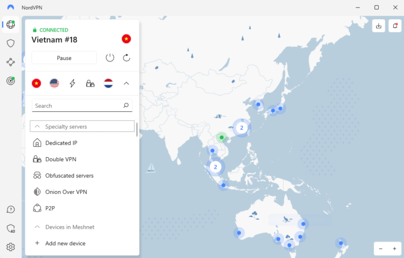 nordvpn vietnam