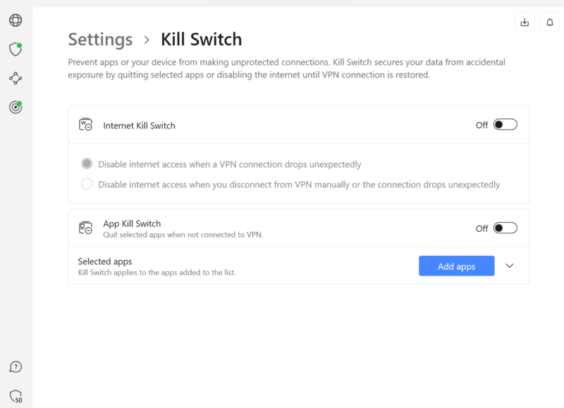 nordvpn kill switch