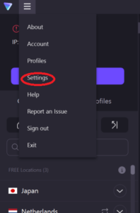 protonvpn-drop-down-menu protonvpn drop down menu