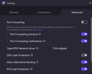 protonvpn-settings-tabs protonvpn settings tabs