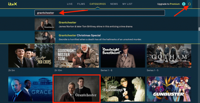 stream grantchester on itvx uk