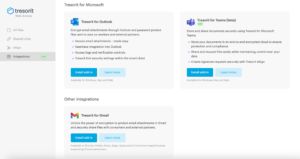 tresorit-integrations tresorit integrations