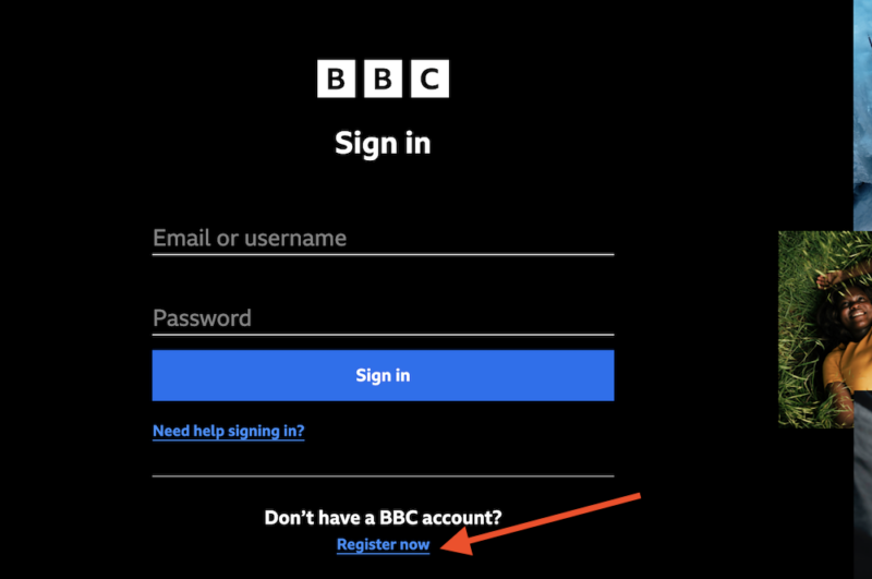 register bbc iplayer