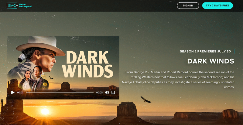 dark winds amc plus