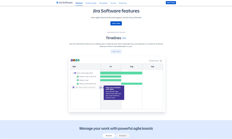 jira timeline