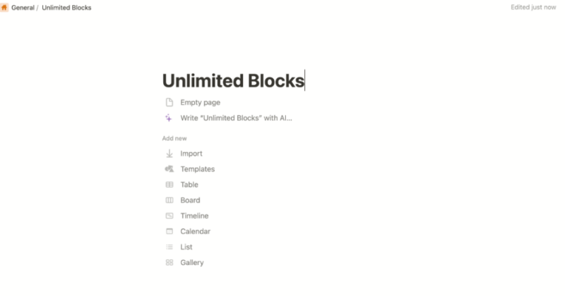 notion unlimited blocks