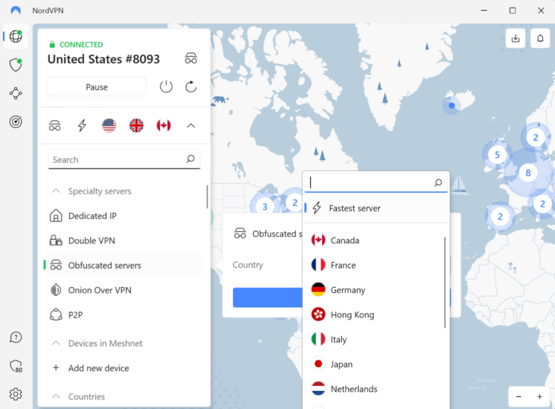 servers nordvpn