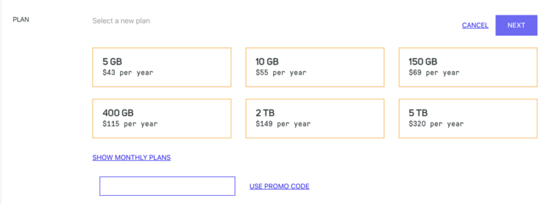 spideroak pricing