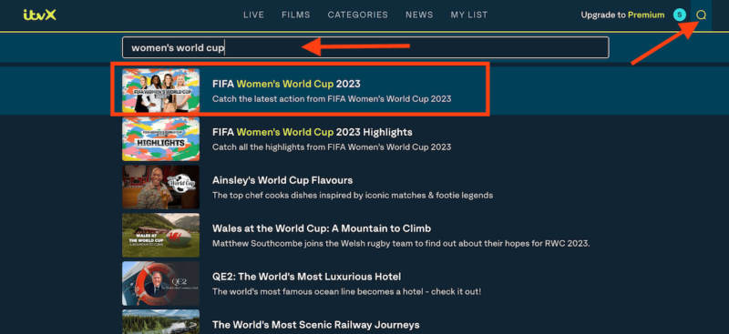 stream womens world cup itvx