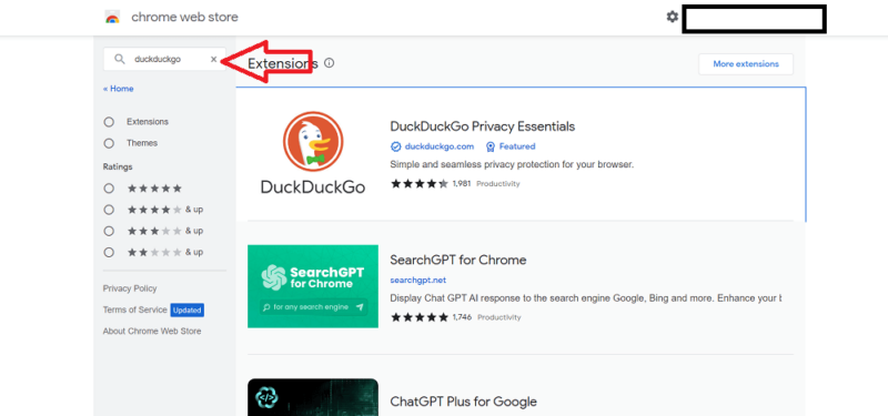 use duck search