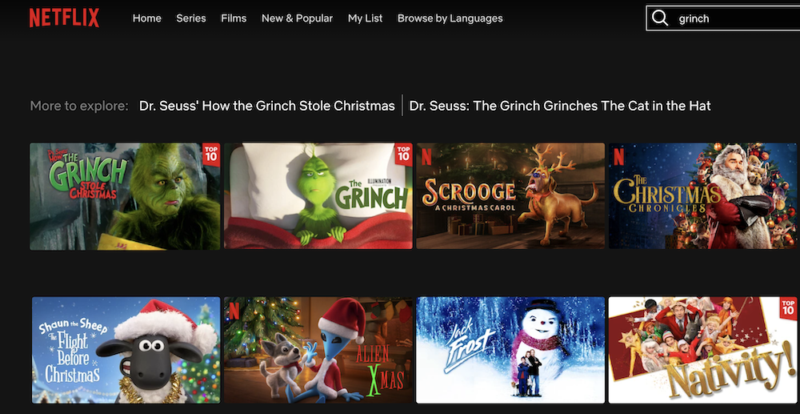 grinch movies on netflix