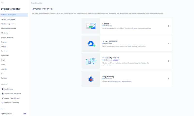 jira scrum kanban