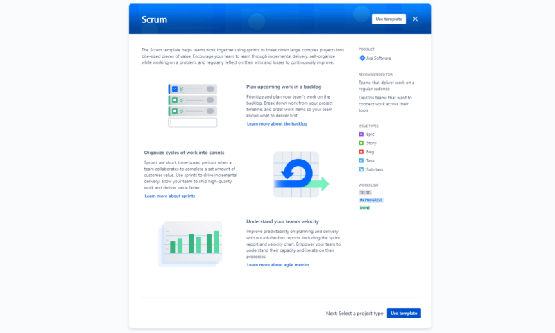 jira scrum template