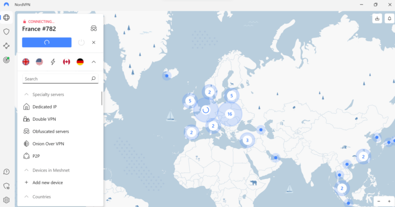 nordvpn servers