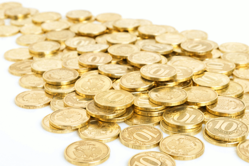 pile of gold coins