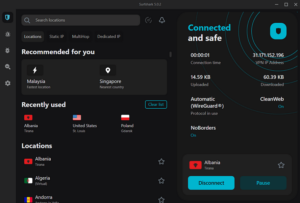 surfshark-interface surfshark interface