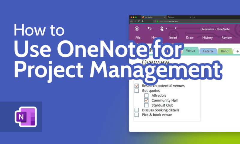 How to Use OneNote for Project Management