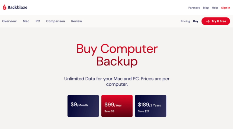 backblaze pricing