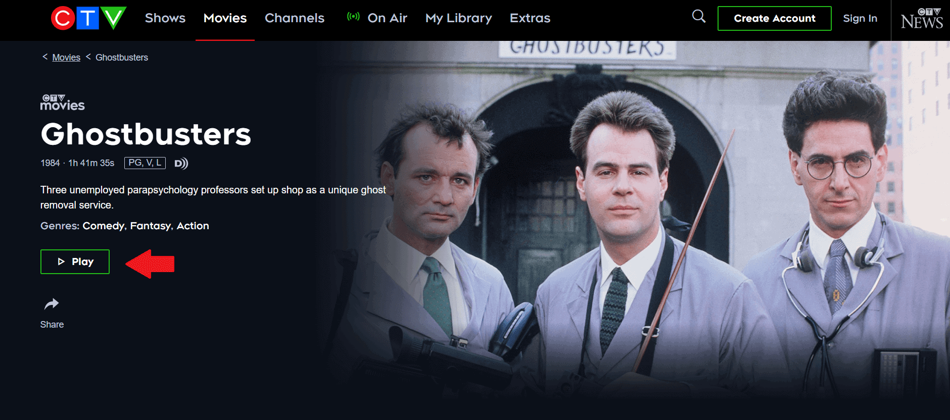 Ghostbusters streaming: where to watch movie online?