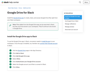 google-drive-slack-install google drive slack install