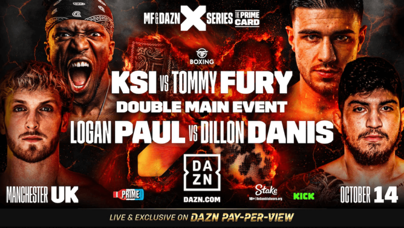 ksi vs tommy fury and logan paul vs dillon danis