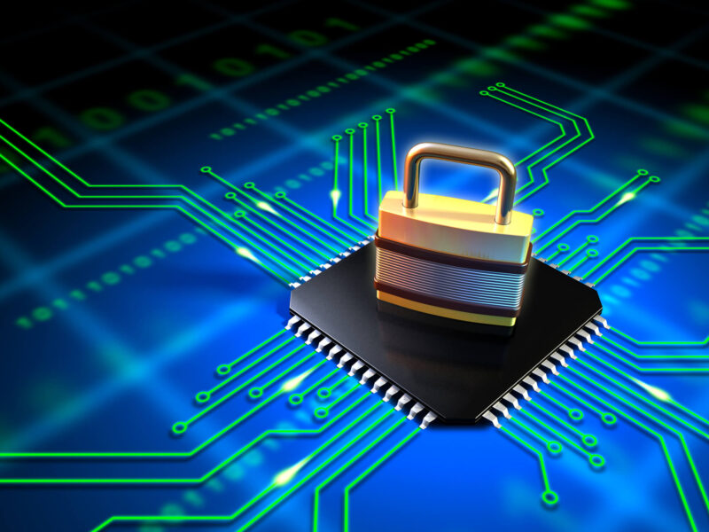 padlock-on-microchip-representing-encryption padlock on microchip representing encryption