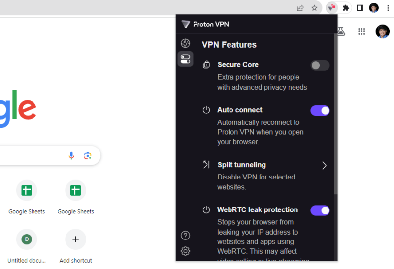 protonvpn settings