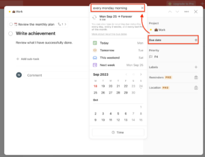 set-recurrence-subtask set recurrence subtask