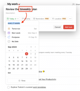set-recurrence-task-title set recurrence task title
