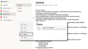 status-report status report