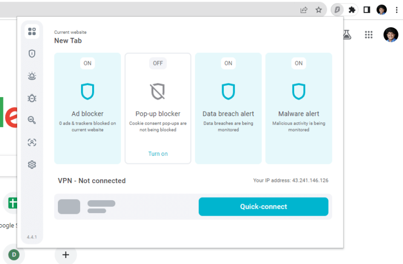 surfshark dashboard