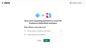 sync-slack-connect sync slack connect