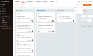 zoho-projects-interface-kanban zoho projects interface kanban