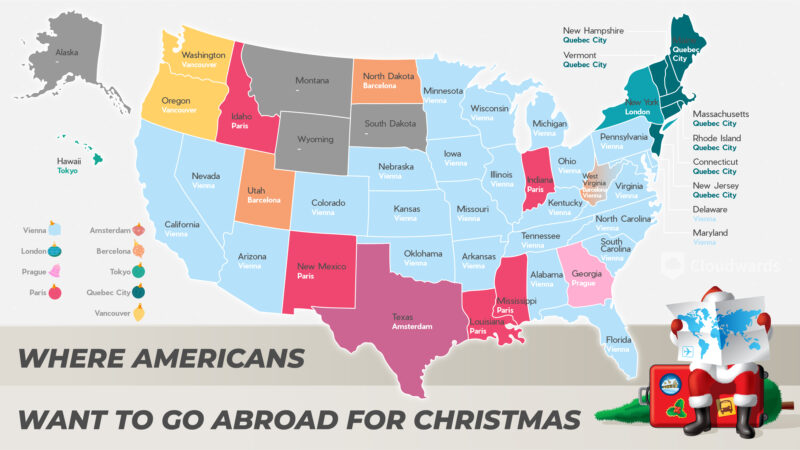 Where Americans Want to Go Abroad For Christmas