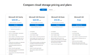 OneDrive-pricing OneDrive pricing