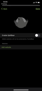 TunnelBear-iOS-app-split-tunneling TunnelBear iOS app split tunneling