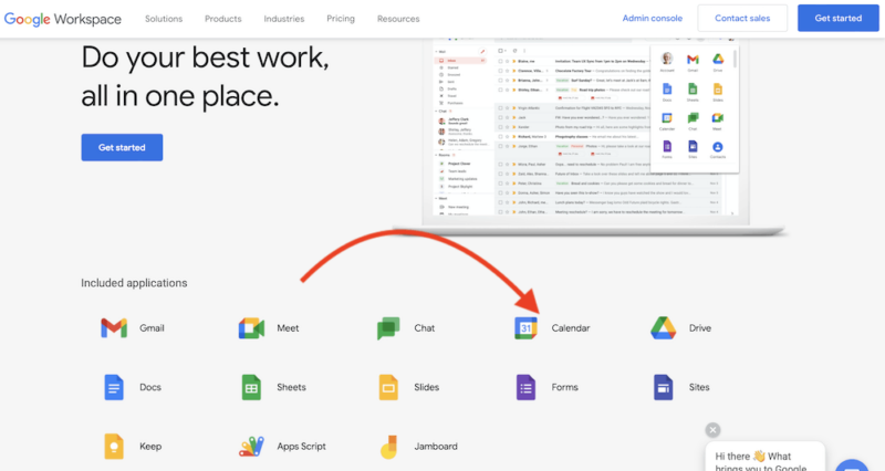 google workspace homepage