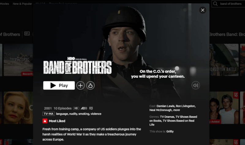 netflix band of brothers