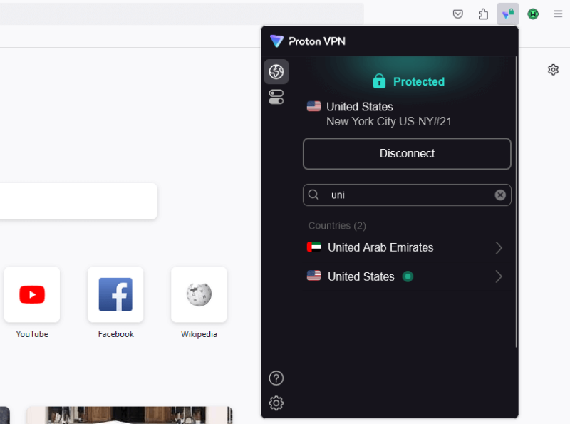 protonvpn extension