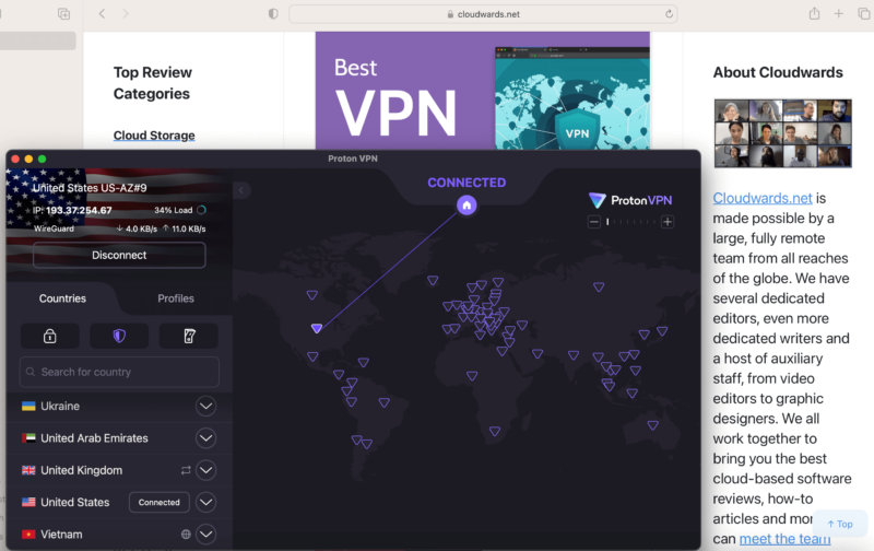 protonvpn safari