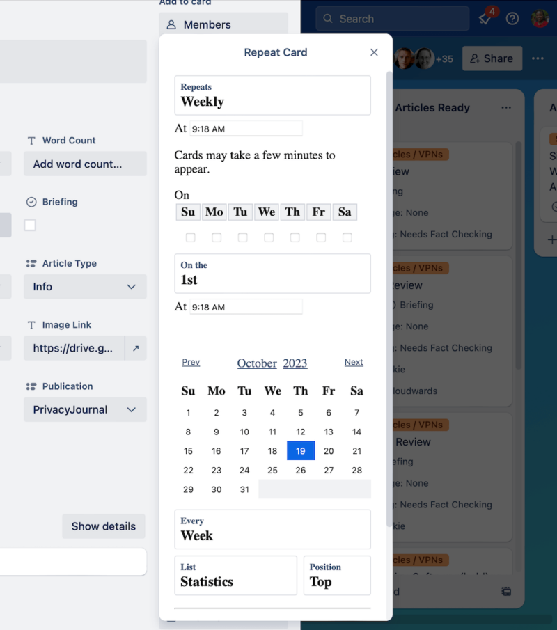 trello card repeater power up